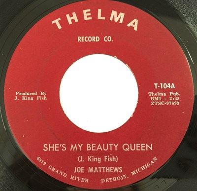 Lot 175 - JOE MATTHEWS - SHE'S MY BEAUTY QUEEN 7" (THELMA RECORDS - T-104)