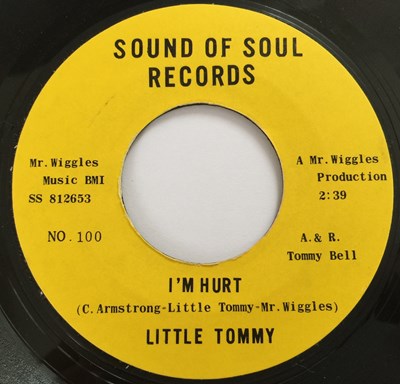 Lot 180 - LITTLE TOMMY - I'M HURT (SOUND OF SOUL RECORDS No. 100)