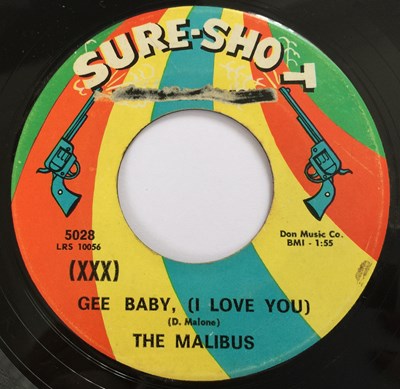 Lot 187 - THE MALIBUS - GEE BABY, (I LOVE YOU) (SURE-SHOT 5028)