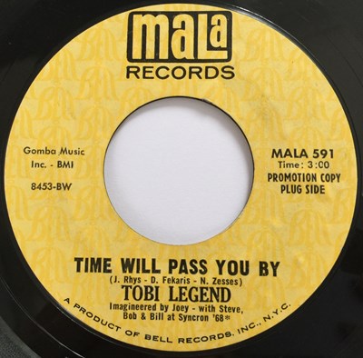 Lot 192 - TOBI LEGEND - TIME WILL PASS YOU BY 7" (PROMO - MALA RECORDS - MALA 591)