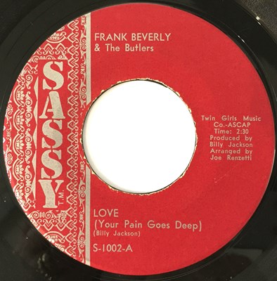 Lot 72 - FRANK BEVERLY - IF THAT'S WHAT YOU WANTED / LOVE 7" (US NORTHERN - SASSY S-1002)