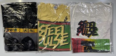 Lot 365 - THREE CIRCA 1980S STEEL PULSE TOUR T-SHIRTS.