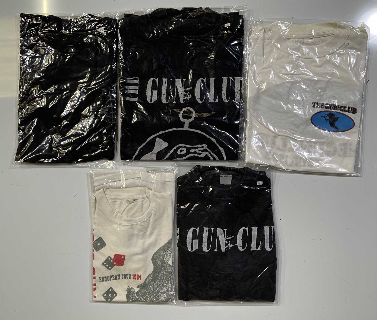 Lot 348 - FIVE C 1980S/90S THE GUN CLUB TOUR T-SHIRTS.