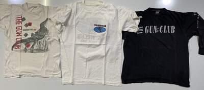 Lot 348 - FIVE C 1980S/90S THE GUN CLUB TOUR T-SHIRTS.