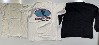 Lot 348 - FIVE C 1980S/90S THE GUN CLUB TOUR T-SHIRTS.