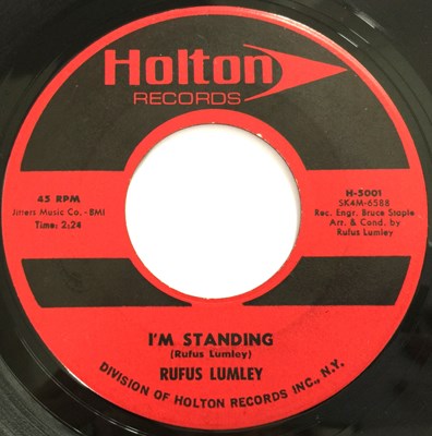 Lot 195 - RUFUS LUMLEY - I'M STANDING 7" (HOLTON RECORDS - H-5001)