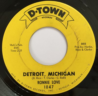 Lot 196 - RONNIE LOVE - JUDY / DETROIT, MICHIGAN 7" (D-TOWN 1047)