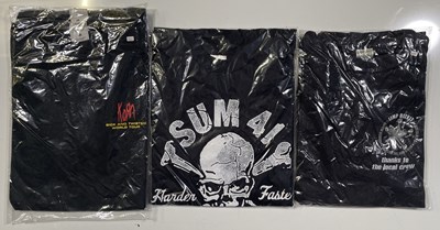 Lot 353 - THREE NU METAL TOUR T-SHIRTS - KORN/LIMP BIZKIT/SUM 41