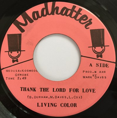 Lot 199 - LIVING COLOR - THANK THE LORD FOR LOVE / GOTTA STRANGE FEELING 7" (MADHATTER)