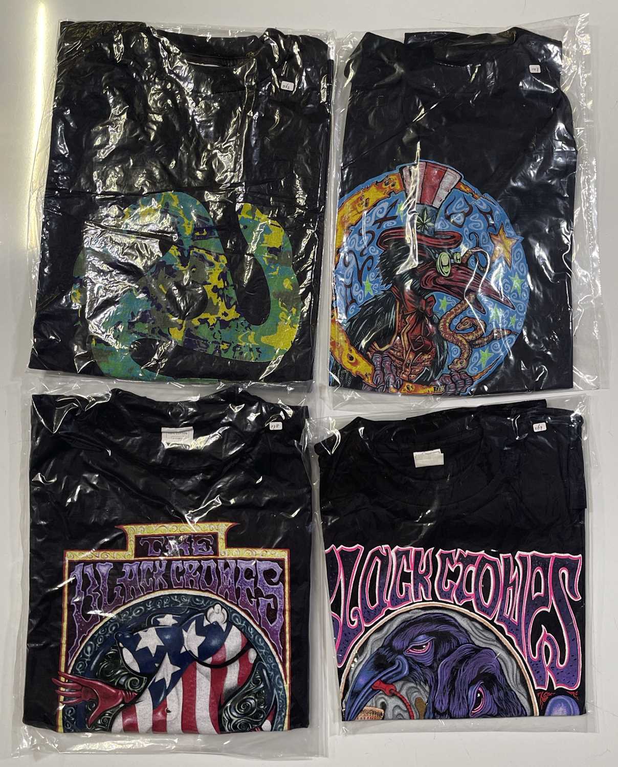 Lot 354 - FOUR CIRCA 1990S THE BLACK CROWES TOUR T-SHIRTS.