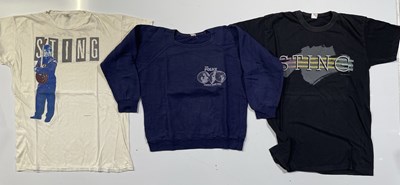 Lot 355 - THREE C 1980S STING/THE POLICE TOUR CLOTHING ITEMS.