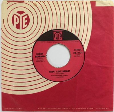 Lot 205 - KENNY BERNARD - WHAT LOVE BRINGS / NOTHING CAN CHANGE THIS LOVE 7" (PYE RECORDS 7N.17131)