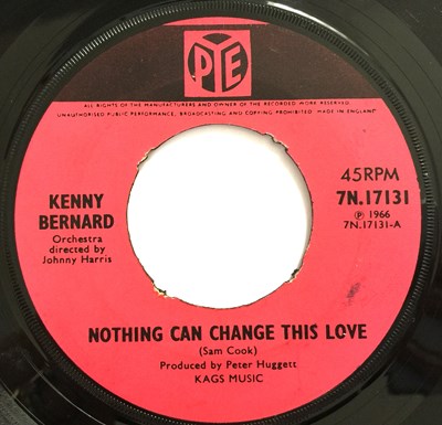 Lot 205 - KENNY BERNARD - WHAT LOVE BRINGS / NOTHING CAN CHANGE THIS LOVE 7" (PYE RECORDS 7N.17131)