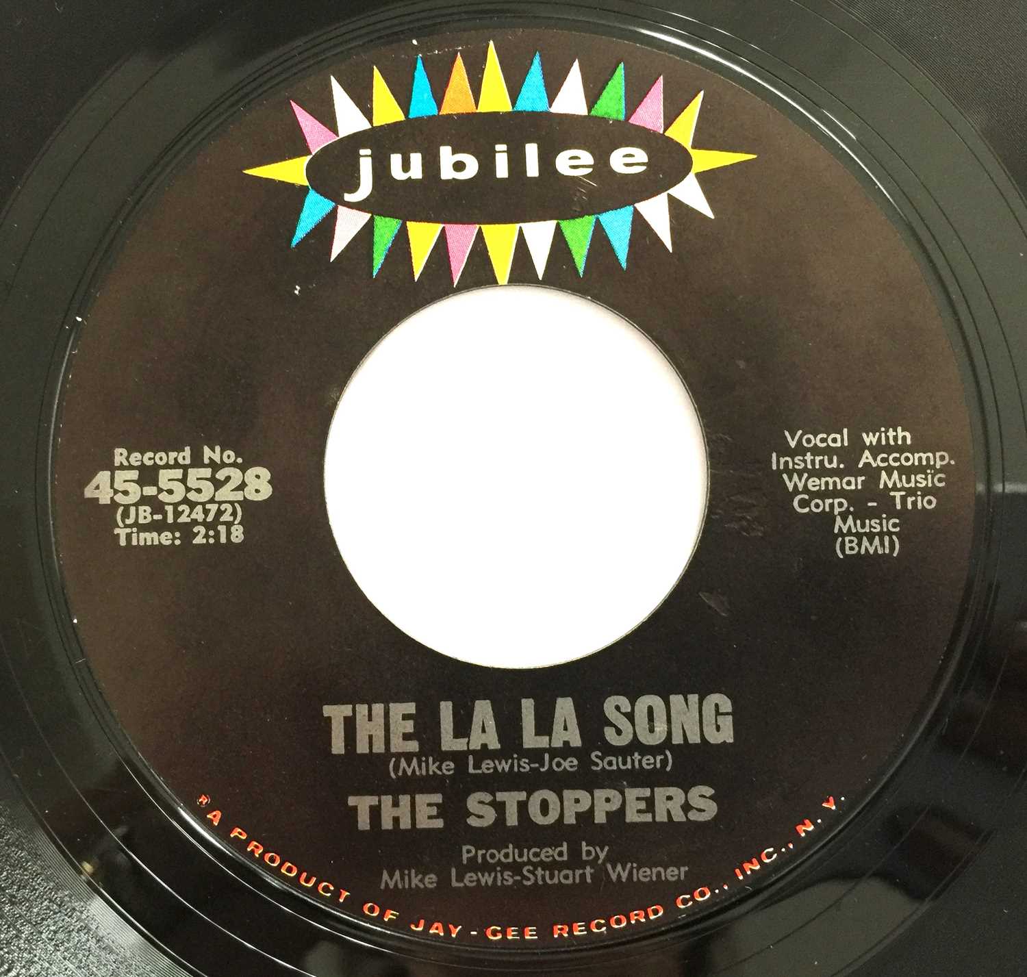 Lot 210 THE STOPPERS COME BACK BABY / THE LA LA