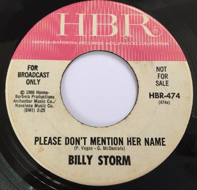 Lot 213 - BILLY STORM - PLEASE DON'T MENTION HER NAME 7" (PROMO - HBR-474)