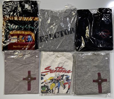 Lot 362 - SIX 80S/90S ASSORTED TOUR CLOTHING ITEMS - ROD STEWART/ SIMPLE MINDS/ SANTANA.