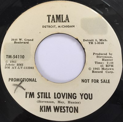 Lot 217 - KIM WESTON - I'M STILL LOVING YOU / GO AHEAD AND LAUGH 7" (PROMO - TAMLA - TM-54110)