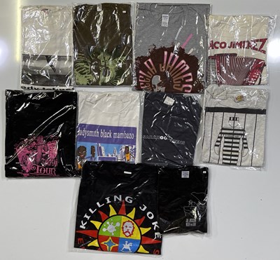 Lot 364 - TEN ASSORTED TOUR T-SHIRTS - KILLING JOKE/THE JAYHAWKS/JOE JACKSON.