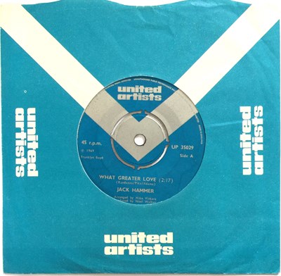 Lot 223 - JACK HAMMER - WHAT GREATER LOVE 7" (UNITED ARTISTS - UP 35029)