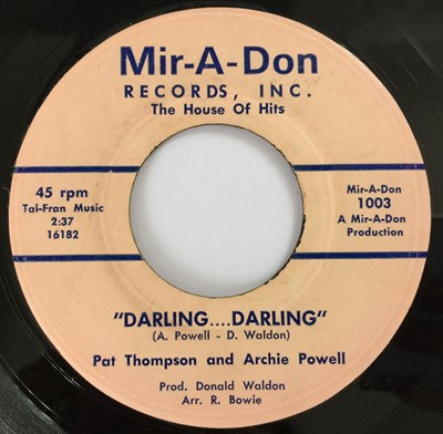 Lot 226 - THOMPSON AND ARCHIE POWELL - DARLING...DARLING 7" (MIR-A-DON RECORDS - 1003)