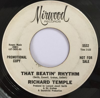 Lot 228 - RICHARD TEMPLE - THAT BEATIN' RHYTHM (MIRWOOD RECORDS 5532 - PROMO)