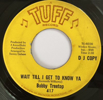 Lot 233 - BOBBY TREETOP - WAIT TILL I GET TO KNOW YA 7" (PROMO - TUFF RECORD - TU-6036)