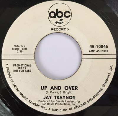 Lot 234 - JAY TRAYNOR - UP AND OVER (ABC RECORDS - PROMO - 45-10845)