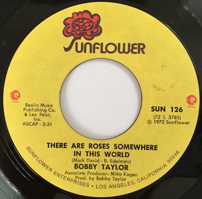 Lot 236 - BOBBY TAYLOR - THERE ARE ROSES SOMEWHERE IN THIS WORLD 7" (SUNFLOWER - SUN 126)