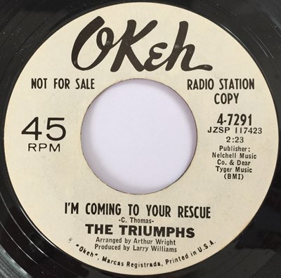 Lot 237 - THE TRIUMPHS - I'M COMING TO YOUR RESCUE (PROMO - OKEH 4-7291)