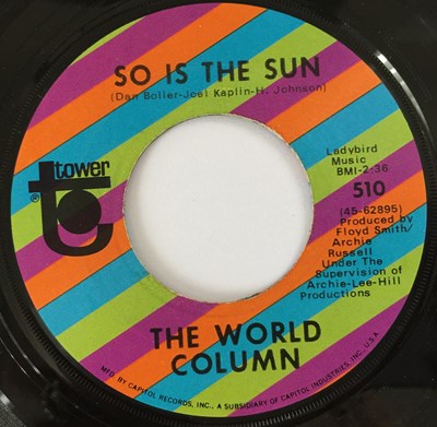 Lot 87 - THE WORLD COLUMN - SO IS THE SUN 7" (ORIGINAL US COPY - TOWER 510)