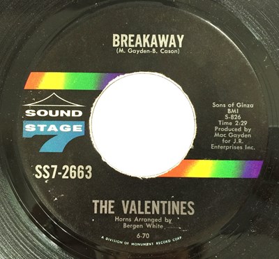 Lot 242 - THE VALETINES - BREAKAWAY 7" (SOUND STAGE - SS7-2663)