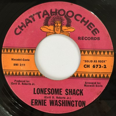 Lot 91 - ERNIE WASHINGTON - LONESOME SHACK 7" (ORIGINAL US COPY - CHATTAHOOCHEE RECORDS CH 673)