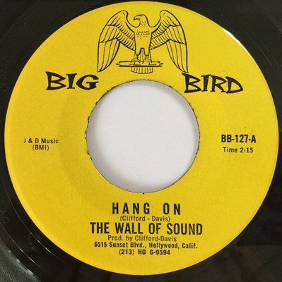 Lot 92 - THE WALL OF SOUND - HANG ON 7" (ORIGINAL US COPY - BIG BIRD BB-127)