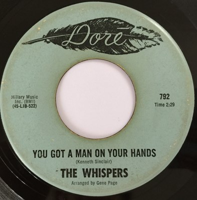 Lot 93 - THE WHISPERS - YOU CAN'T FIGHT WHAT'S RIGHT 7" (ORIGINAL US COPY - DORE 792)