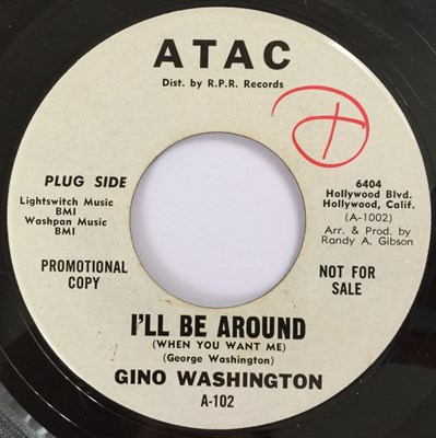 Lot 94 - GINO WASHINGTON - LIKE MY BABY 7" (ORIGINAL US PROMO COPY - ATAC A-102)