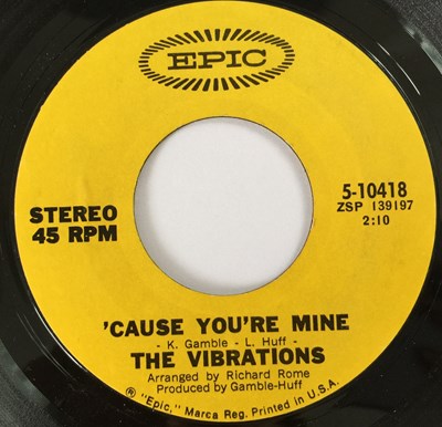 Lot 246 - THE VIBRATIONS - 'CAUSE YOU'RE MINE 7" (RE - EPIC 5-10418)