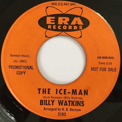 Lot 95 - BILLY WATKINS - THE ICE-MAN 7" (ORIGINAL US PROMO COPY - ERA RECORDS 3183)
