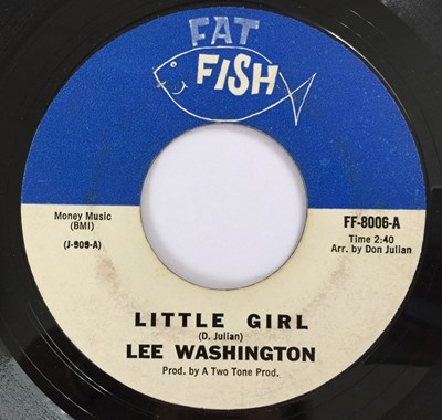 Lot 96 - LEE WASHINGTON - LITTLE GIRL 7" (ORIGINAL US COPY - FAT FISH FF-8006)
