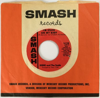 Lot 251 - IRENE AND THE SCOTTS - I'M STUCK ON MY BABY 7" (SMASH S-2138)