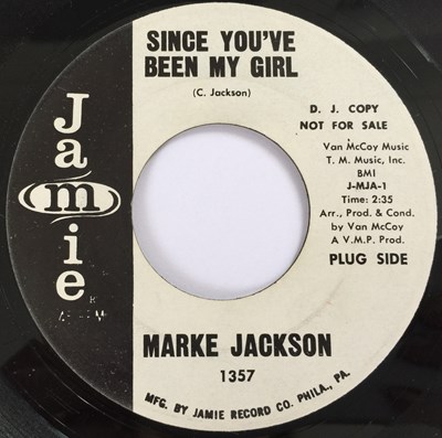 Lot 254 - MARKE JACKSON - I'LL NEVER FORGET YOU 7" (PROMO - JAMIE 1357)