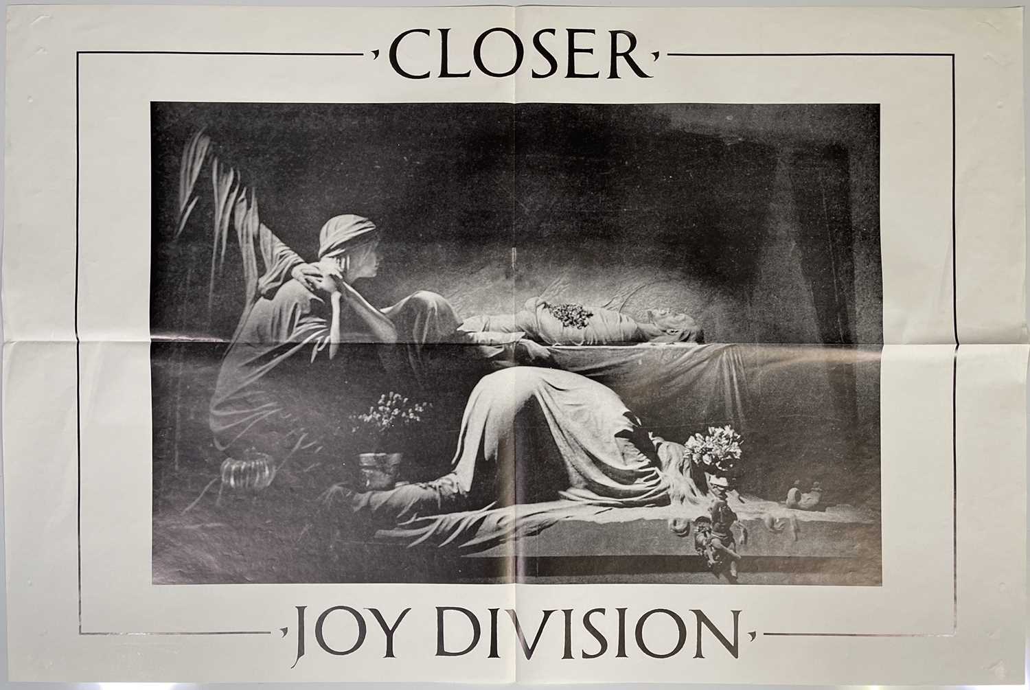 Lot 142 - JOY DIVISION - C 1980S 'CLOSER' POSTER.