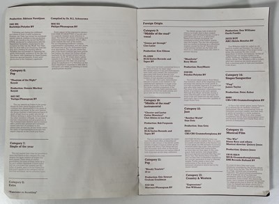 Lot 353 - 10CC  / ROXY MUSIC - 1979 DUTCH 'EDISON' AWARD FOR BLOODY TOURISTS / MANIFESTO.