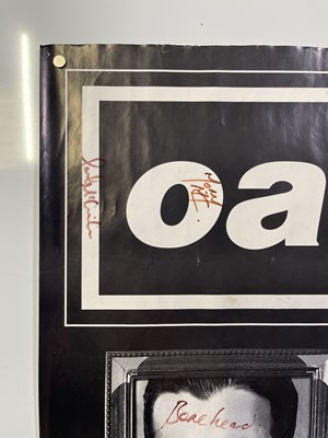 Lot 439 - OASIS - A FULLY SIGNED SHAKERMAKER PROMOTIONAL POSTER.