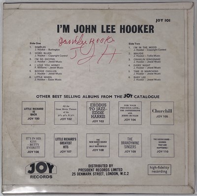 Lot 329 - BLUES INTEREST - JOHN LEE HOOKER SIGNED LPS.