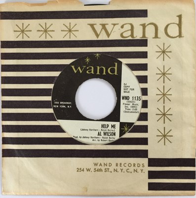 Lot 106 - AL WILSON - HELP ME 7" (PROMO - WAND WND 1135)