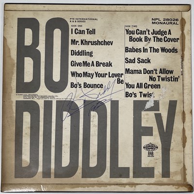 Lot 229 - ROCK N ROLL / BLUES INTEREST - LITTLE RICHARD / BO DIDDLEY SIGNED LPS.
