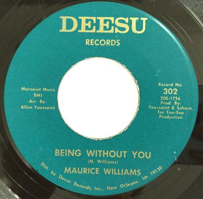 Lot 110 - MAURICE WILLIAMS - BEING WITHOUT YOU 7" (DEESU RECORDS 302)