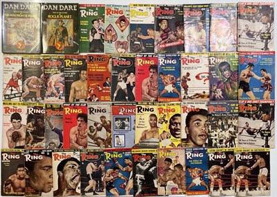 Lot 286 - BOXING INTEREST - 'THE RING' MAGAZINES C 1960S  INC ALI/CLAY / DAN DARE ANNUALS.