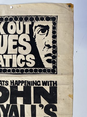 Lot 146 - JOHN MAYALL - ORIGINAL C 1960S FAN CLUB POSTER.