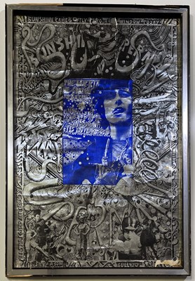 Lot 147 - MARTIN SHARP - BIG O - DONOVAN SILVER FOIL POSTER.